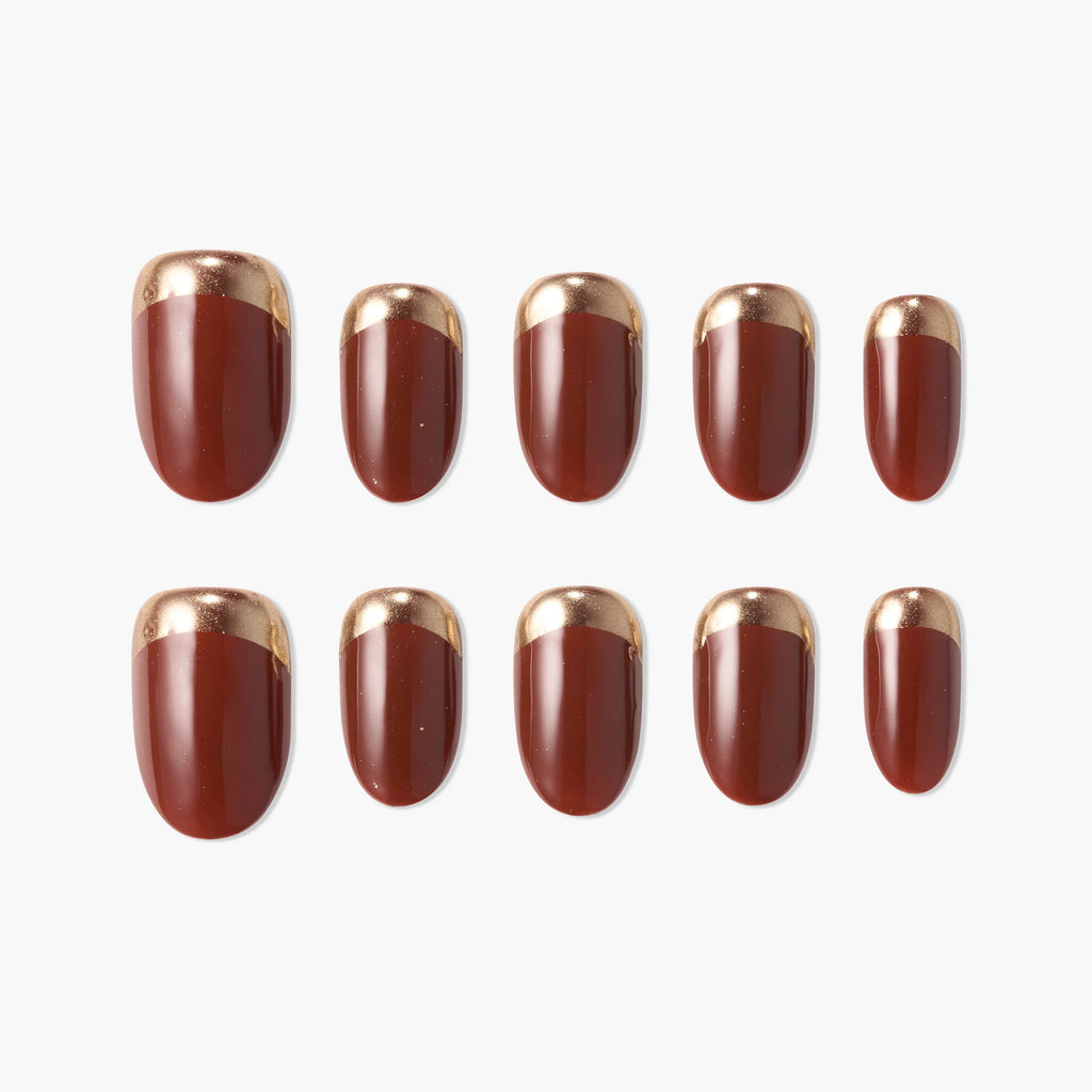Golden Mocha Tip (Oval)