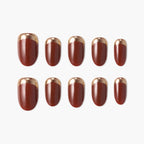 Golden Mocha Tip (Oval)